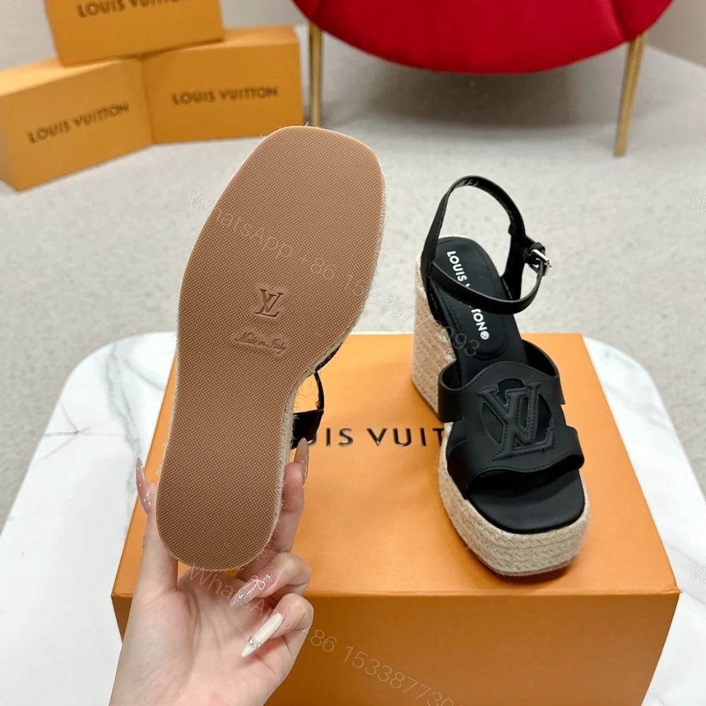 View 6 of LV WEDGE SANDAL NOIR 1ACI88