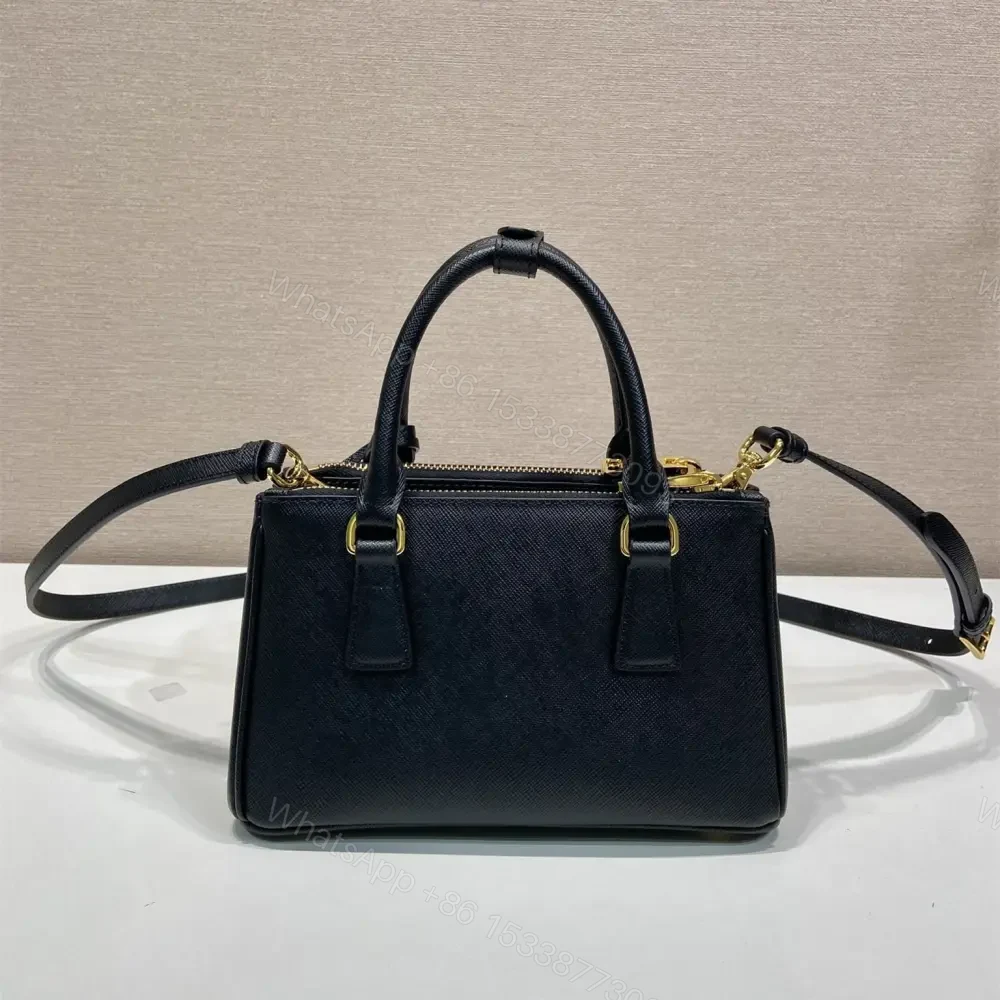 View 2 of 高仿Prada*Galleria系列1BA916紋理牛皮單肩包黑色Mini免檢版