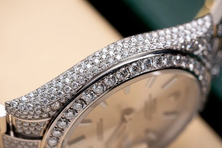 View 4 of Rolex Datejust 126334 41mm With Full Moissanite Diamonds