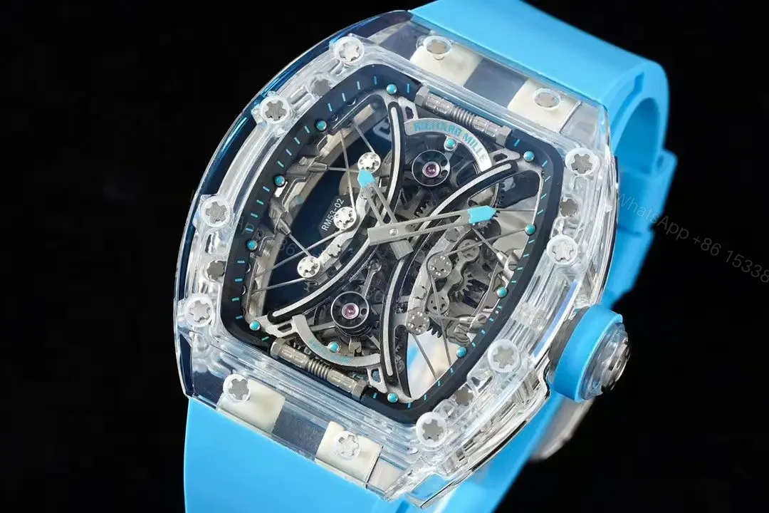 View 11 of Richard Mille Swiss Made Clone RM 53-02 Real Sapphire Edition