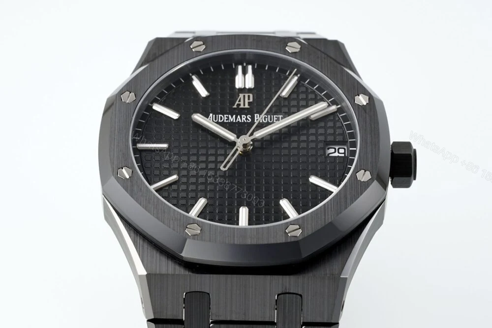 View 3 of Audemars Piguet Royal Oak 15500 Black Ceramic 41mm Black Dial APSF A4302 Super Clone
