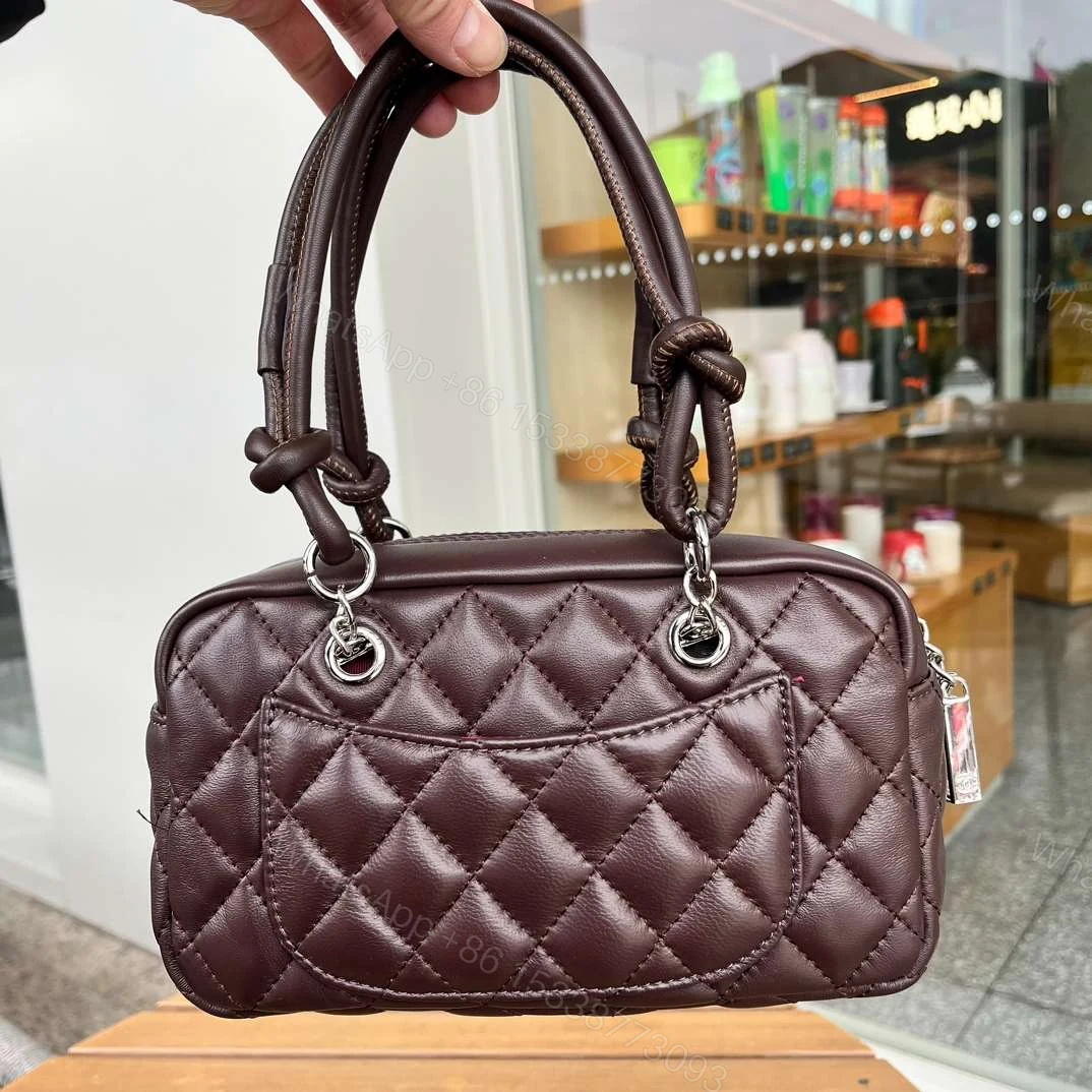 View 4 of Chanel Brown Cambon Ligne Shoulder Bag Dark brown