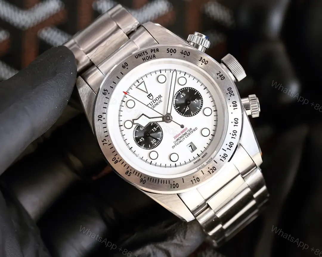 View 2 of Tudor White Chronograph Biwan Steel Bracelet Ultimate 42MM TUDOR-BB-CHRONO-42-WHT-STEEL