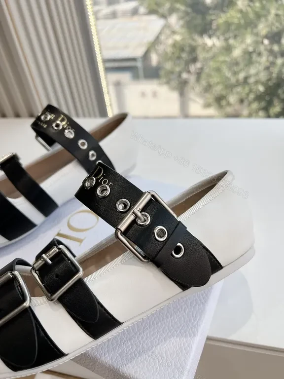 View 8 of Two-Tone Leather Mary Janes: Belt-Strap Luxury Comfort