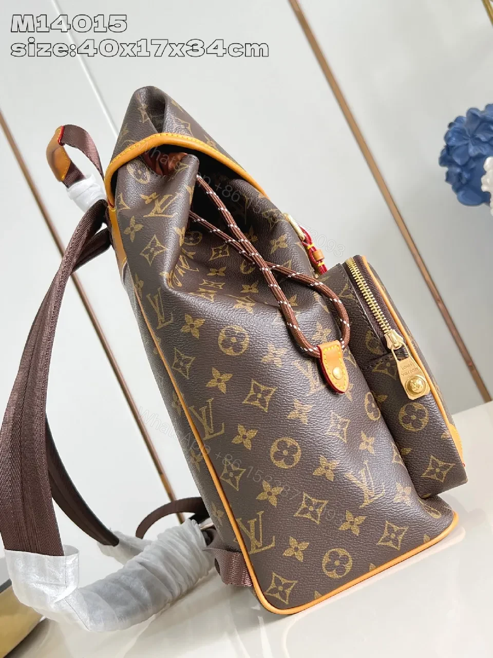 View 3 of Monogram Canvas Backpack: Structured Luxury & Everyday Versatility