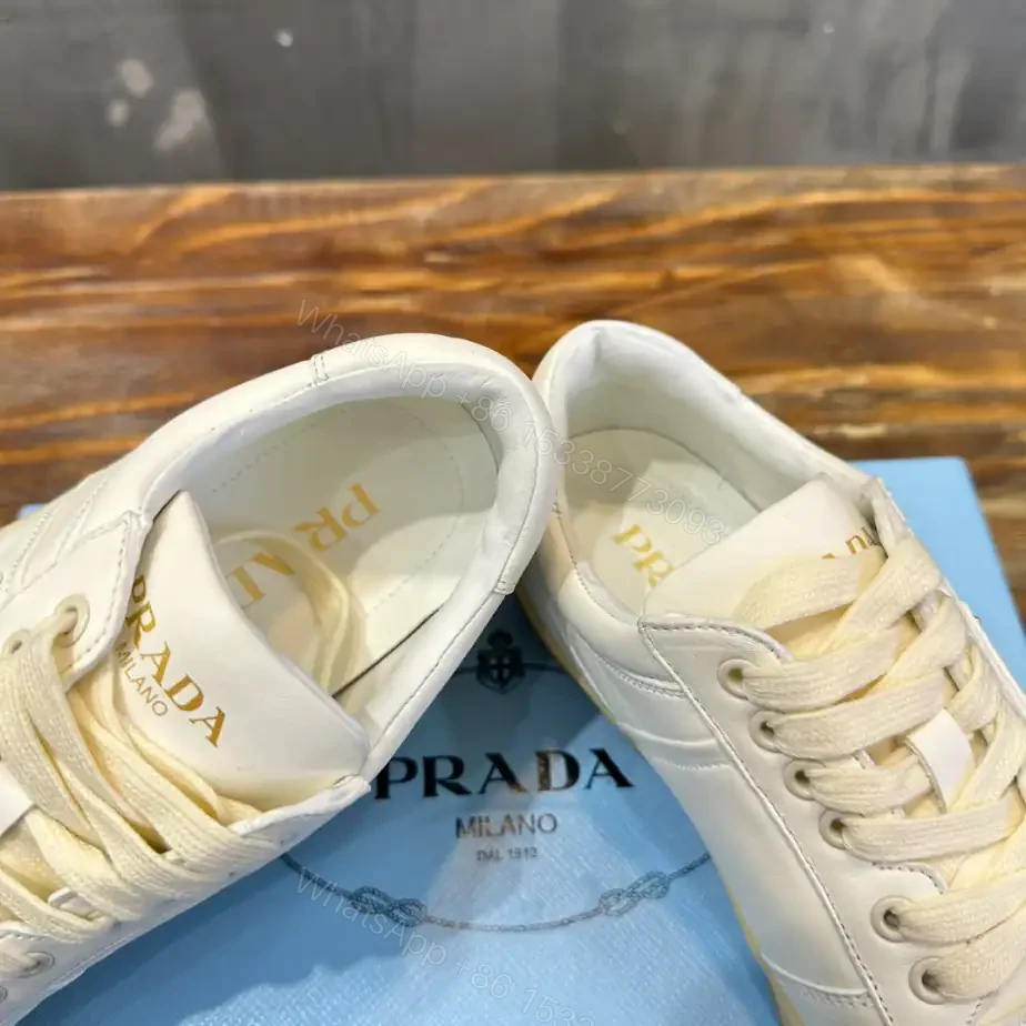 View 3 of PRADA DOWNTOWN NAPPA LEATHER SNEAKERS – PRD030