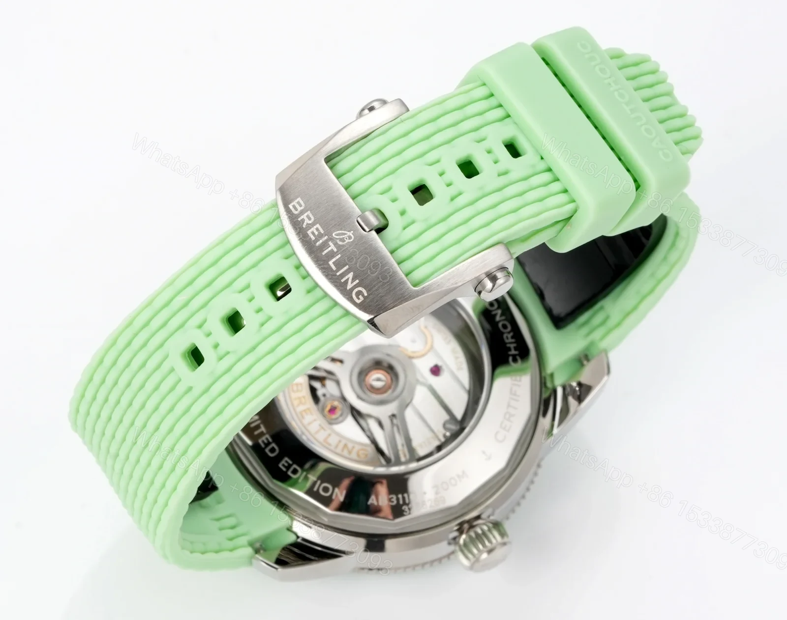 View 8 of Breitling Superocean Heritage B31 Automatic 36 Stainless Steel Green Dial Rubber A10390361L1S1