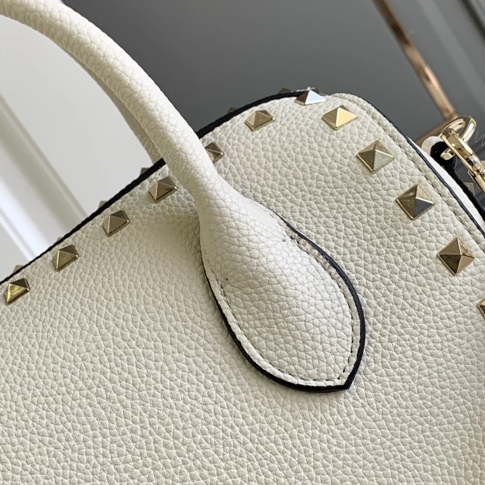 View 5 of VALENTINO CARAVANI BOLSAS ROCKSTUD GRANATO WHITE 24CM