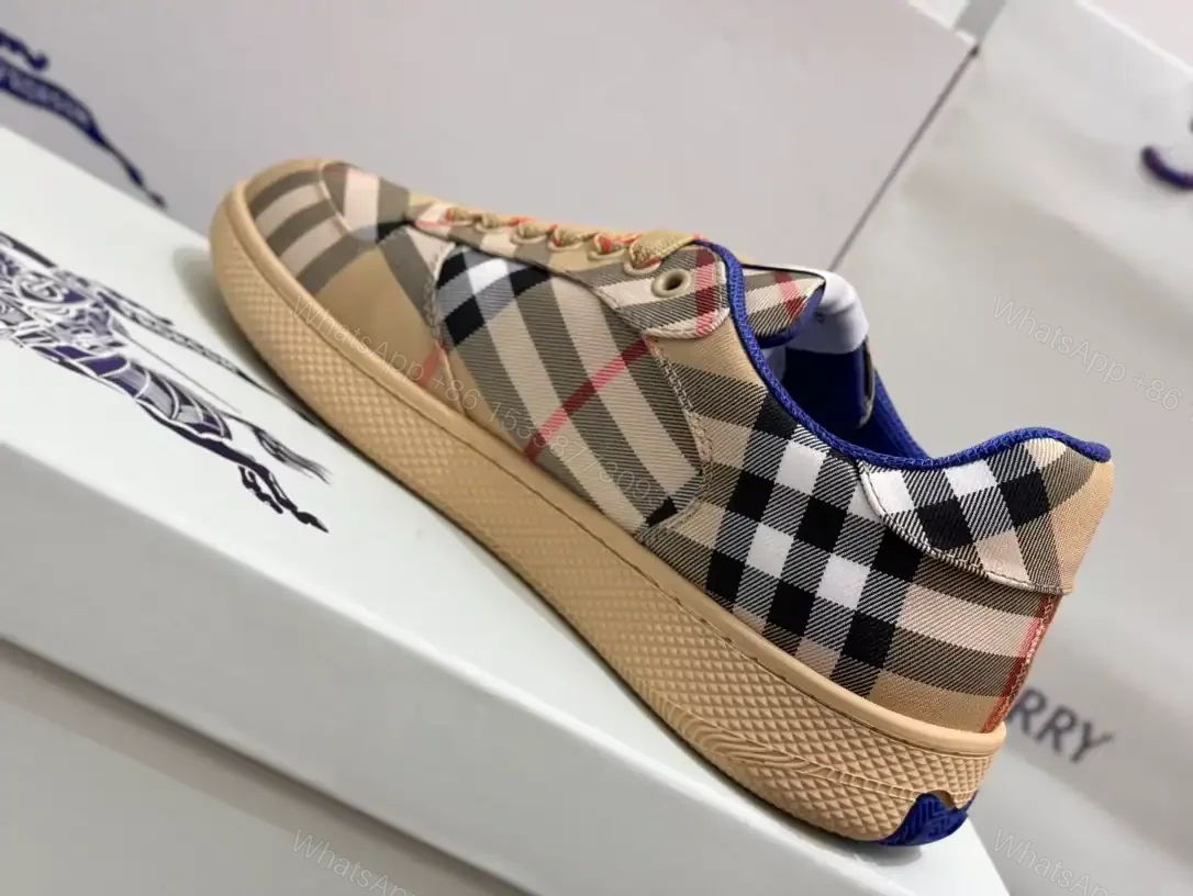 View 9 of BURBERRY TERRACE CHECK SNEAKERS – BBR093
