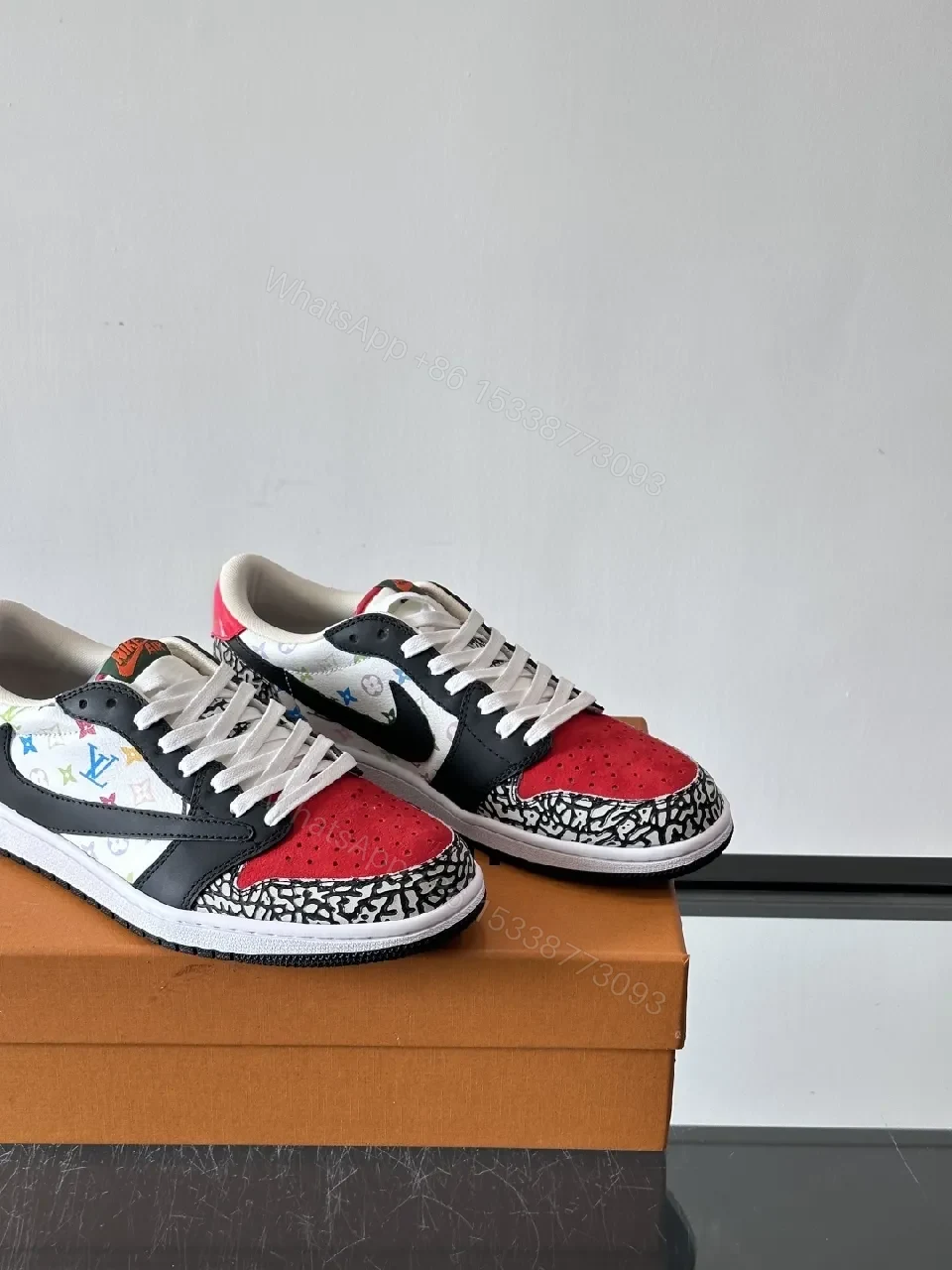 View 6 of Colorful Premium Detailing High-Top Sneakers