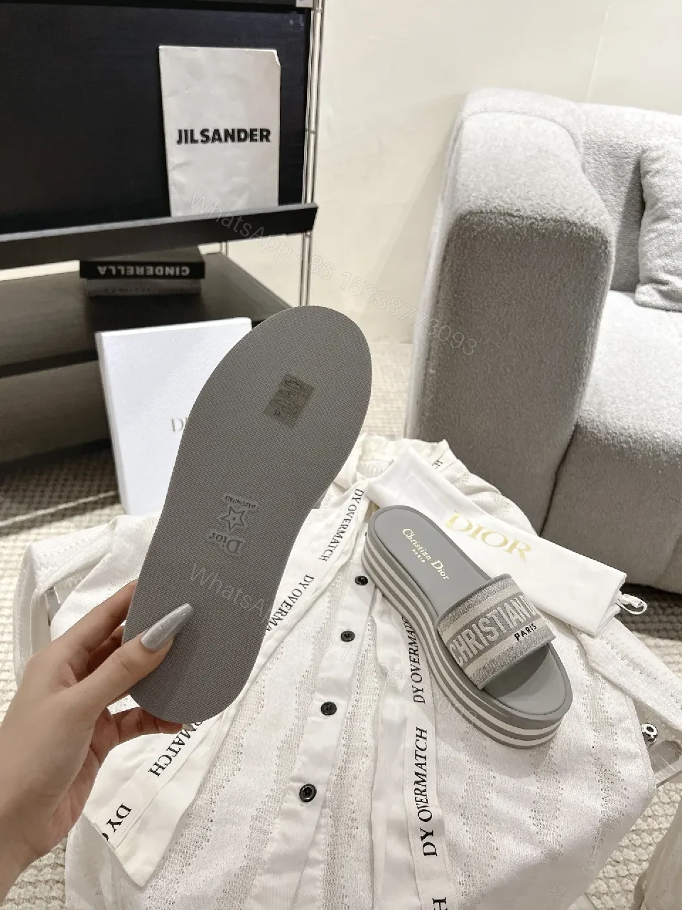 View 7 of Patterned Luxury Slides: Effortless Chic, High-End Comfort