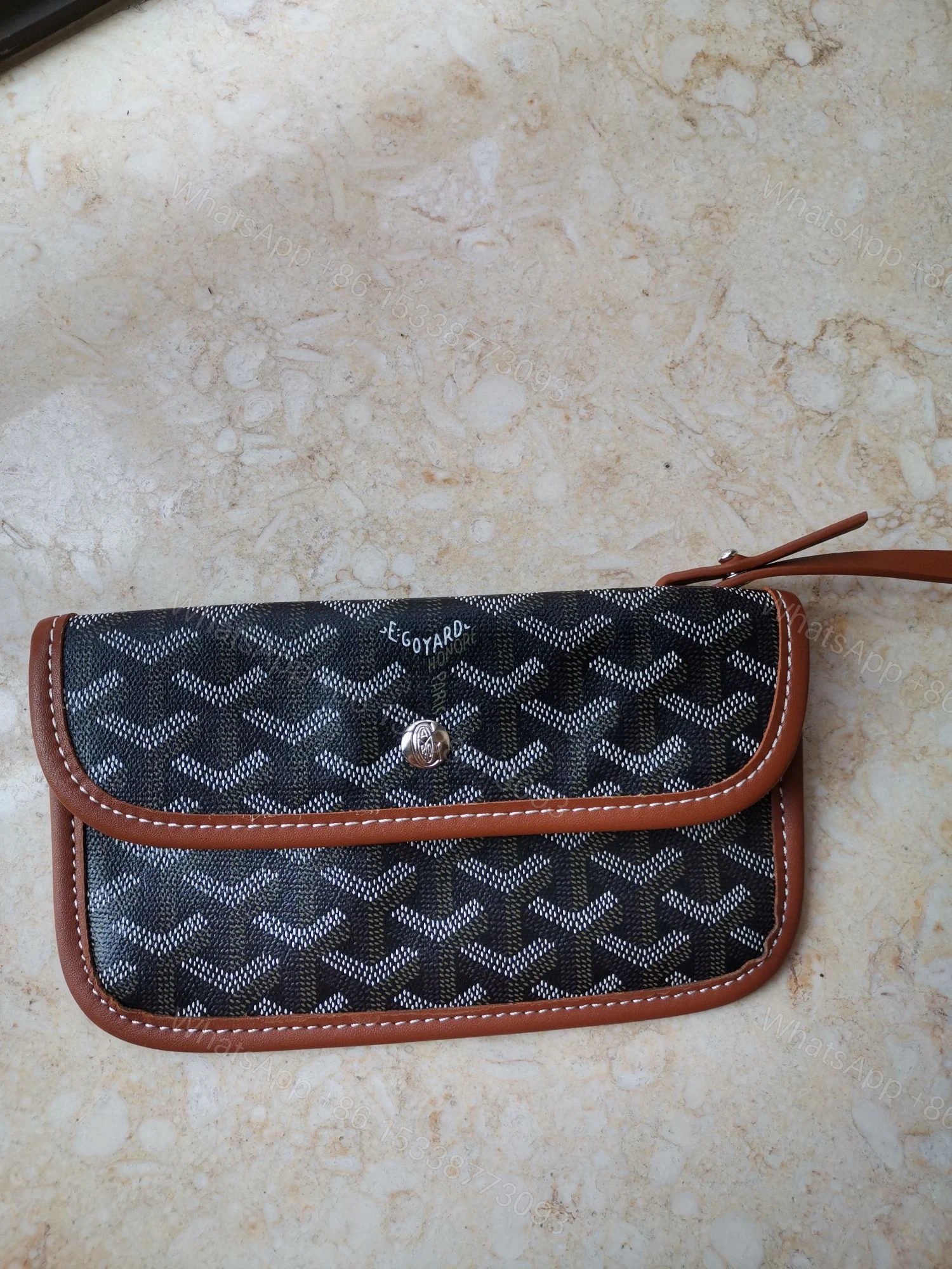 View 5 of GOYARD ANJOU PM BAG BLACK TAN 50CM ANJOUSPMLCG03TY01P