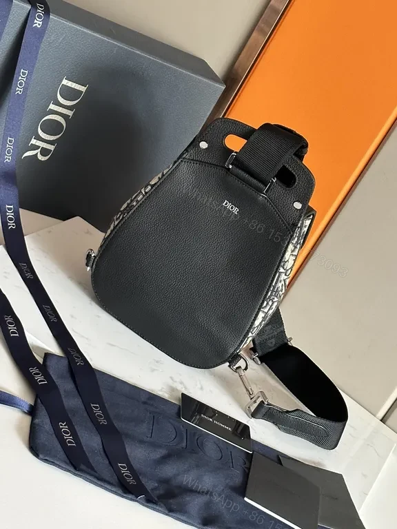 View 8 of Monogram Belt Bag: Dior-Inspired Leather Trim, Compact