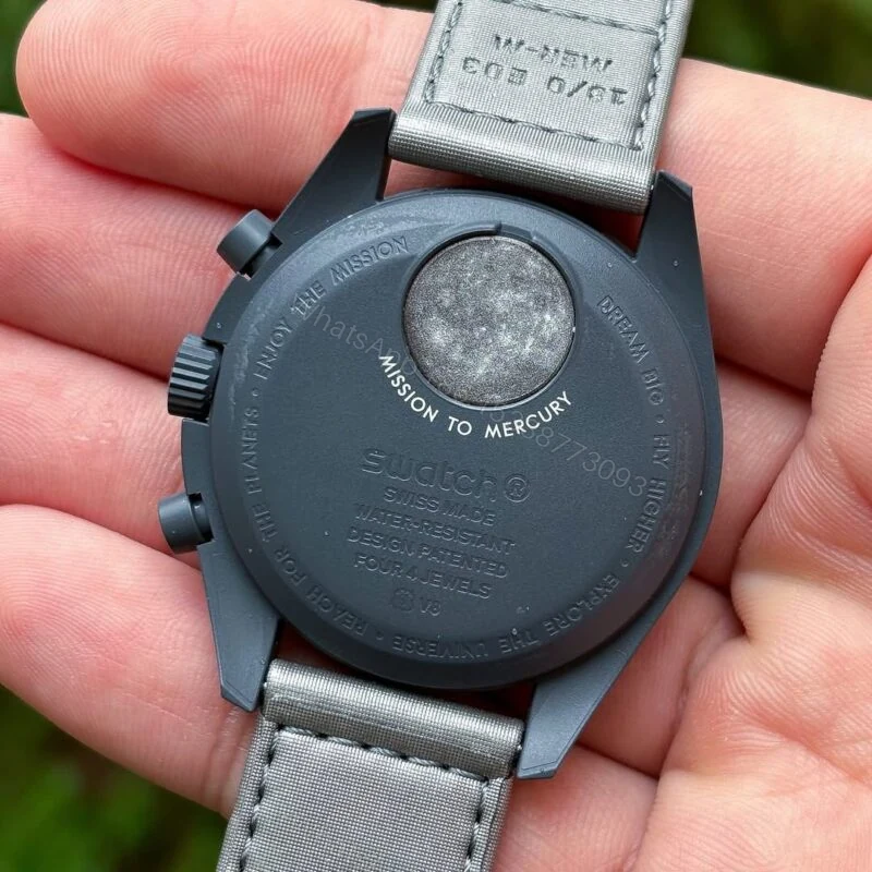View 3 of Omega X Swatch Moonwatch Mission To Mercury 42mm Chronograph Quartz