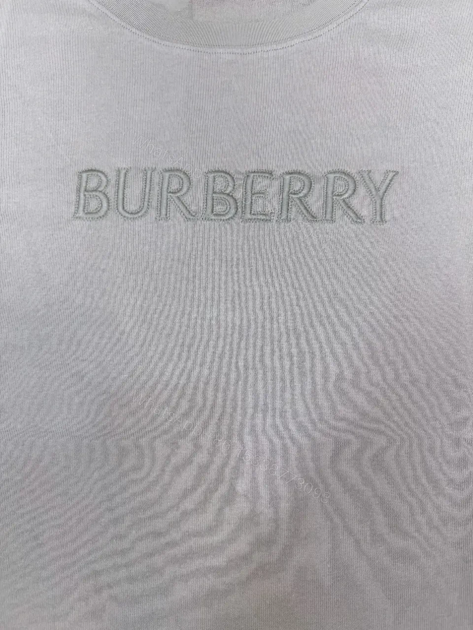 View 3 of Textured Cotton Tee: Subtle Embossed Logo, Everyday Luxury