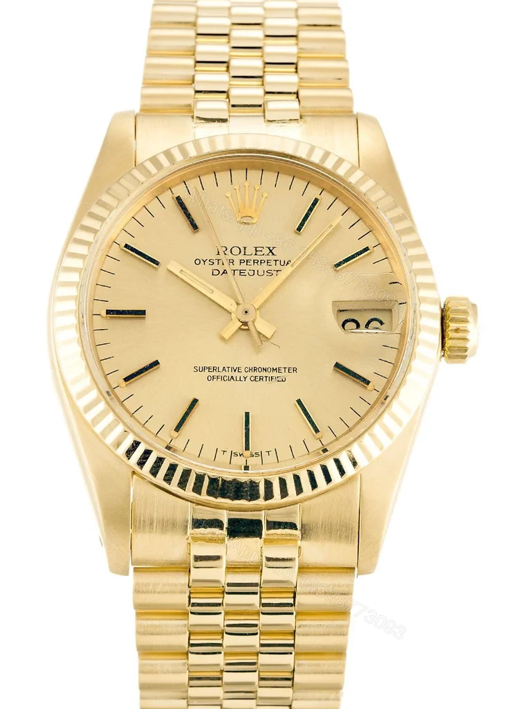 Replica Rolex Datejust Mid-Size Champagne Dial 6827 30 mm — view 1