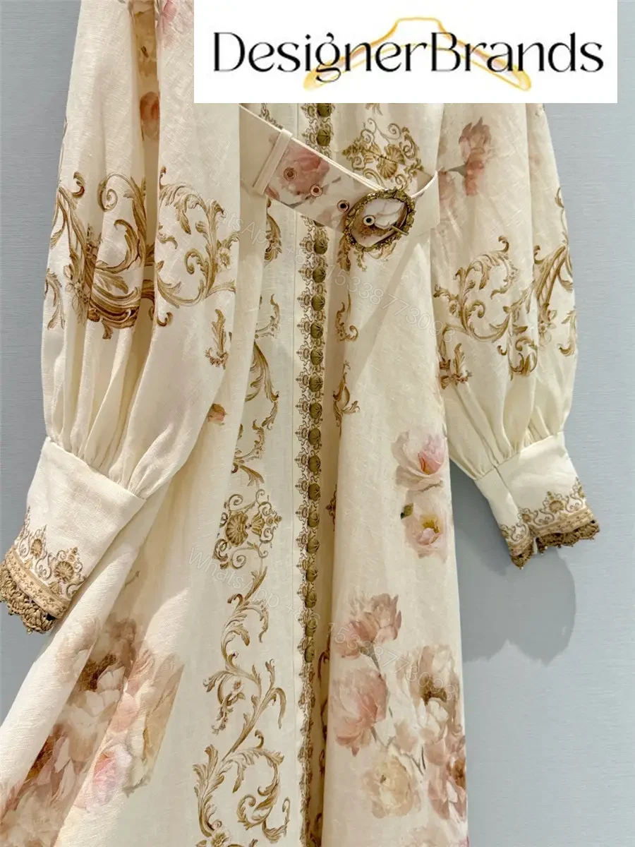View 5 of Zimmermann Hypnotic Buttoned Midi Dress