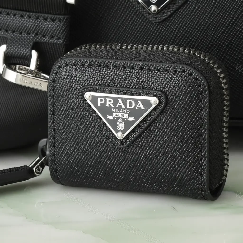 View 4 of Black Textured Crossbody: Luxe-Detail Everyday Carry