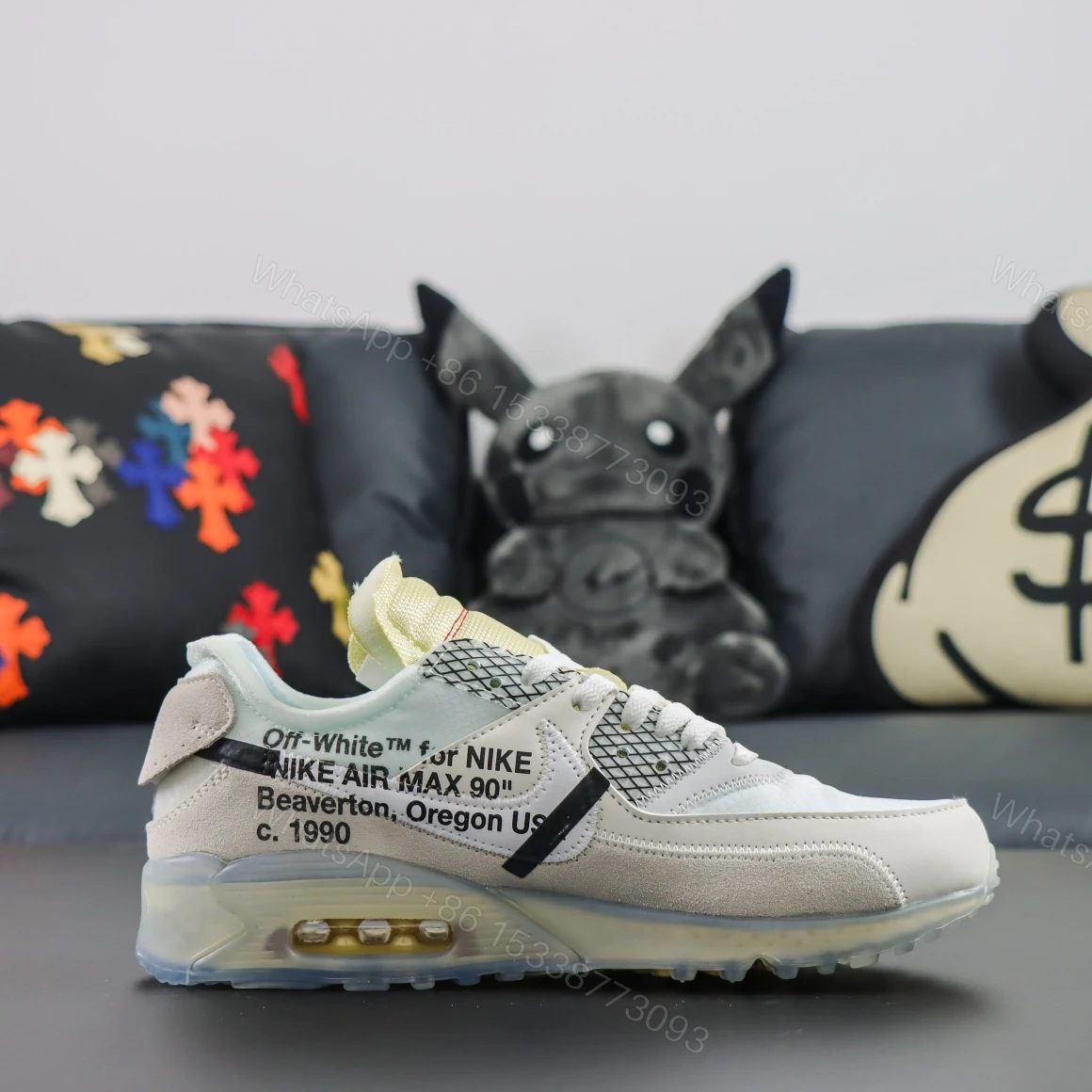 View 2 of Off White x Nike Air Max 90 White The Ten Reps