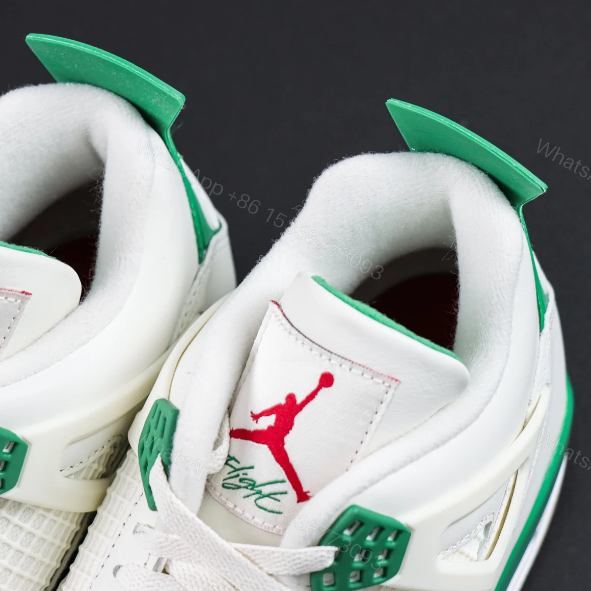 View 4 of Nike SB x Air jordan 4 Retro “Pine Green” Reps