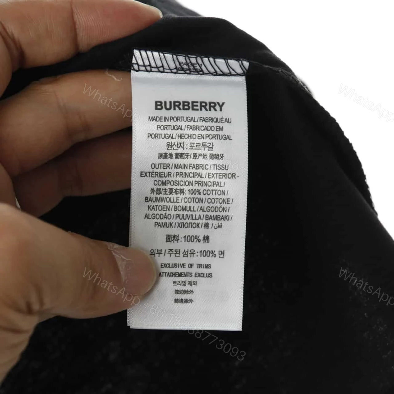 View 4 of BURBERRY LONDON EMBROIDERED LOGO T SHIRT