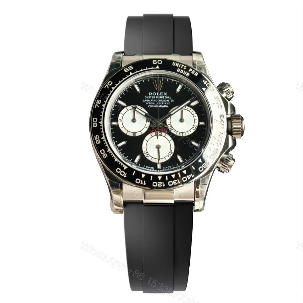 Rolex Cosmograph Daytona Silver Black 40Mm — view 1