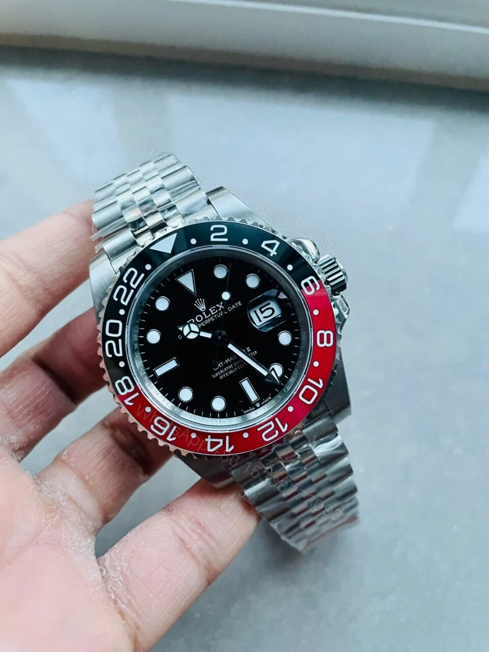 GMF Factory 1:1 Rolex GMT Master II 16710 V5 COLA 904L SS 1:1 RED BLACK Bezel Best Edition — view 1