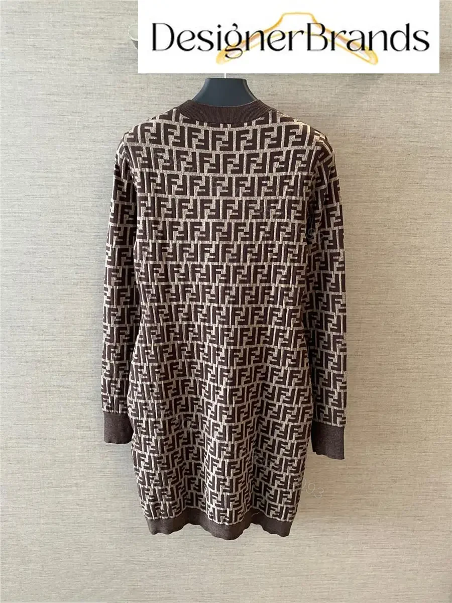 View 6 of Bold Monogram Knit Dress: Luxe Textured Monogram, All-Day Comfort