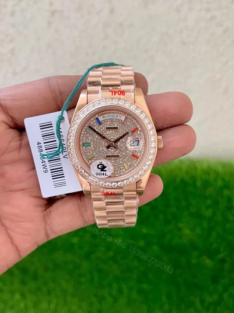 View 2 of Rolex Day-Date Ring Diamond Rainbow 40MM Automatic