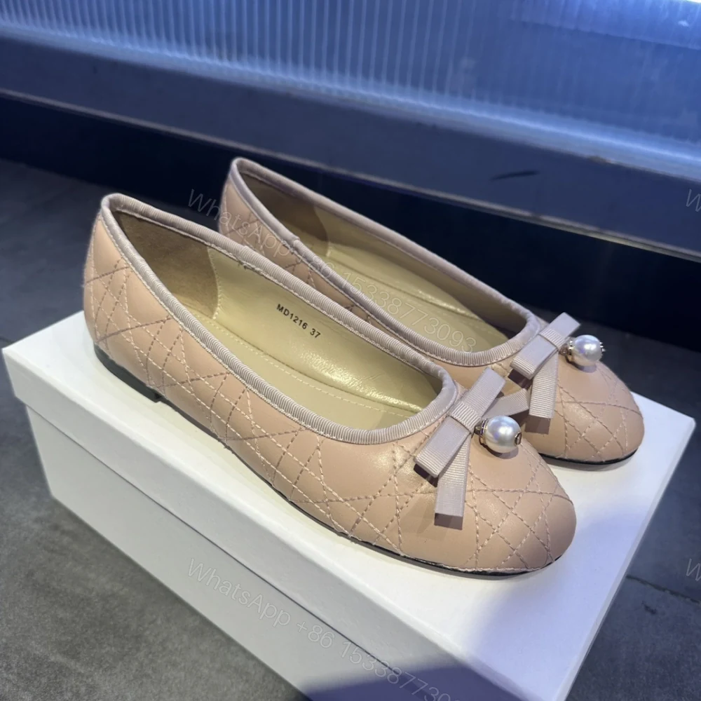 高仿Dior*Ballet系列KCB920圓頭套腳休閒單鞋粉色免檢版 — view 1