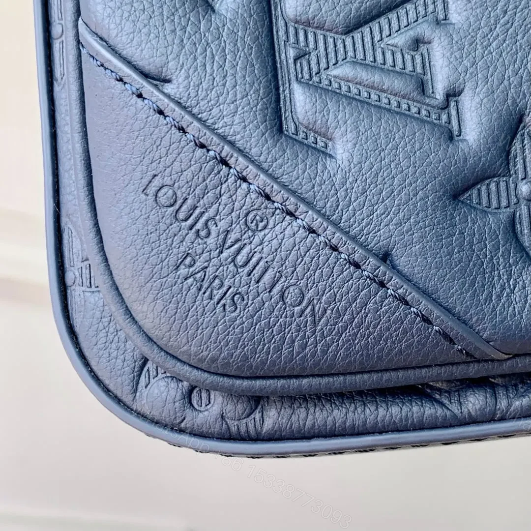 View 7 of LV TRIO MESSENGER 25 IN BLUE MONOGRAM SHADOW CALFSKIN
