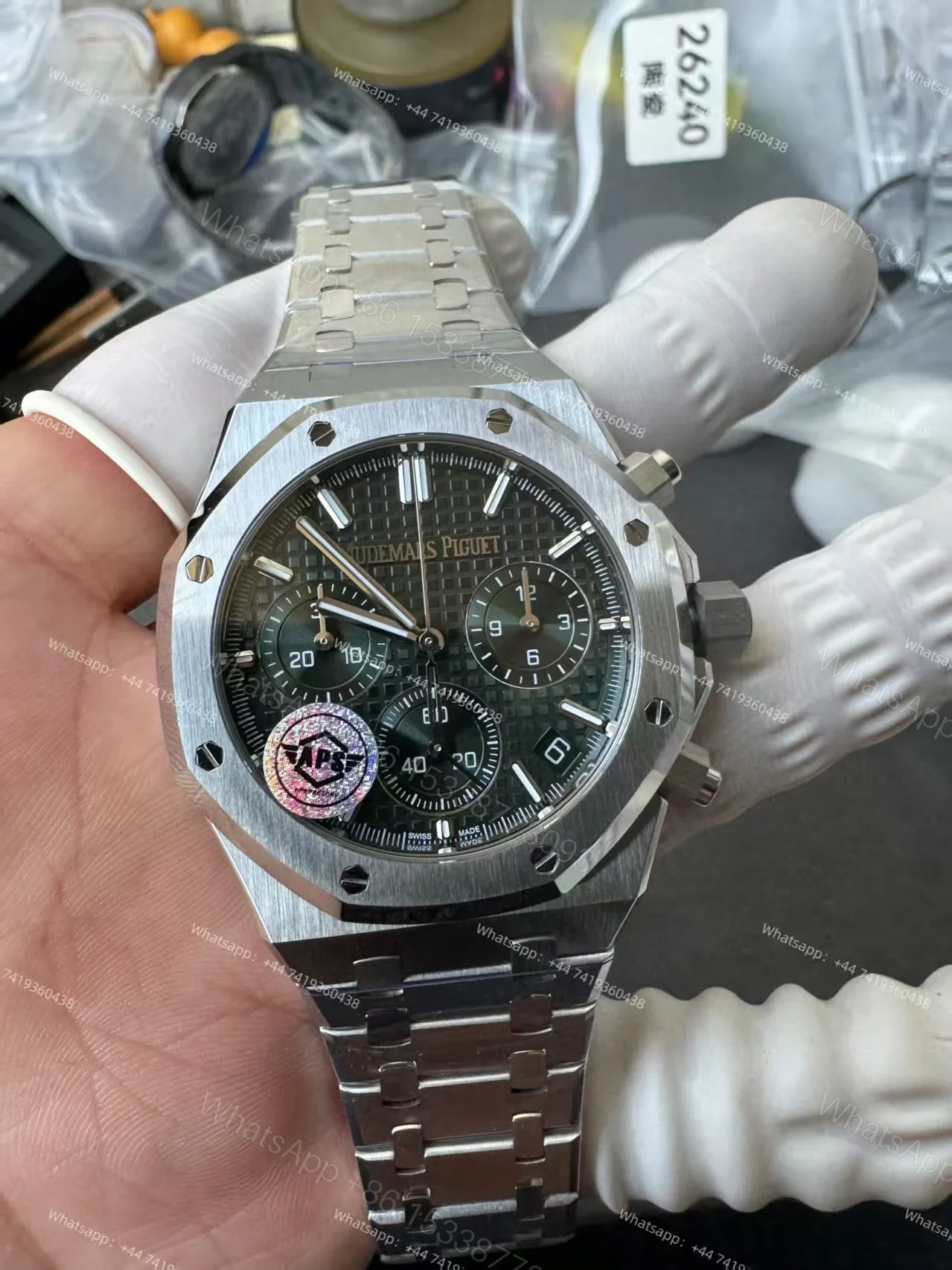 View 7 of Audemars Piguet Royal Oak Chronograph 26240 Series Selfwinding Chronograph Best Super Clone
