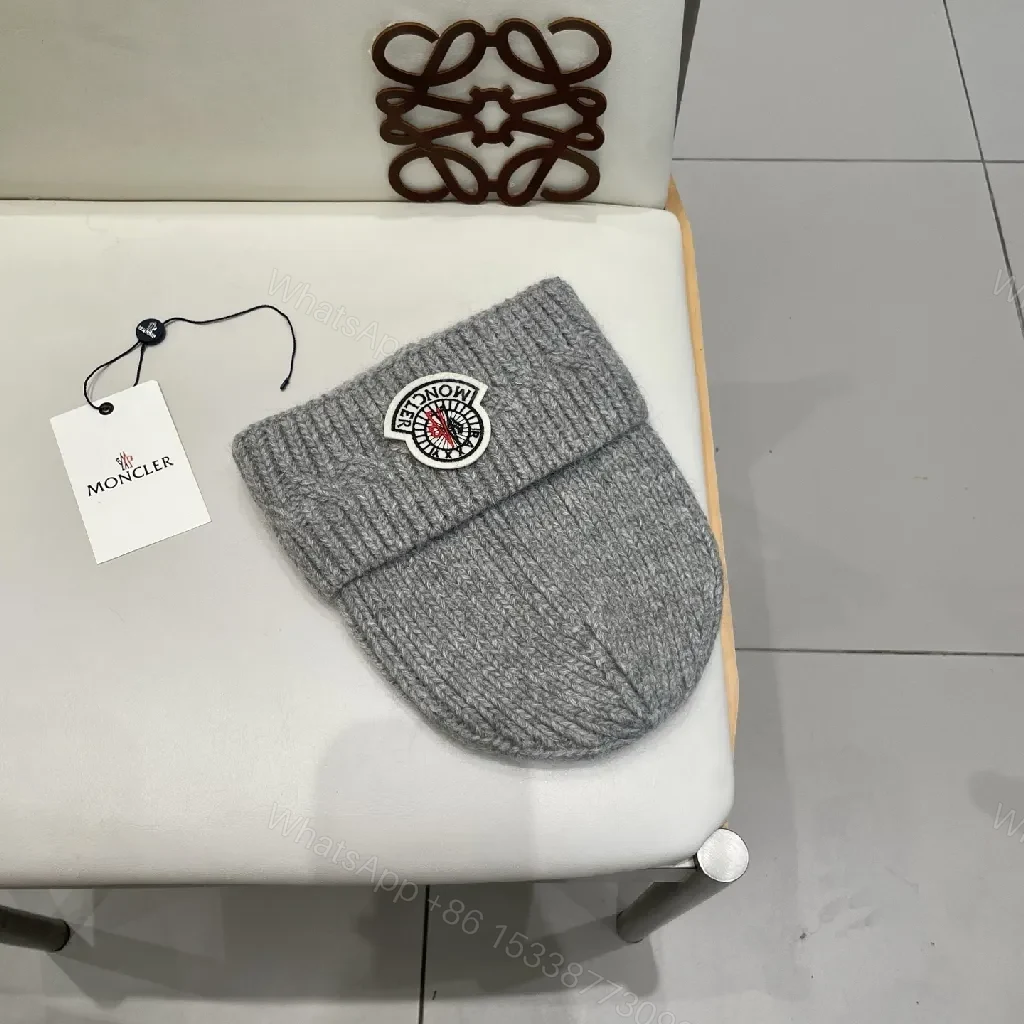 View 6 of Cozy Knit Beanie with Moncler Patch — Everyday Warmth, Elevated Style