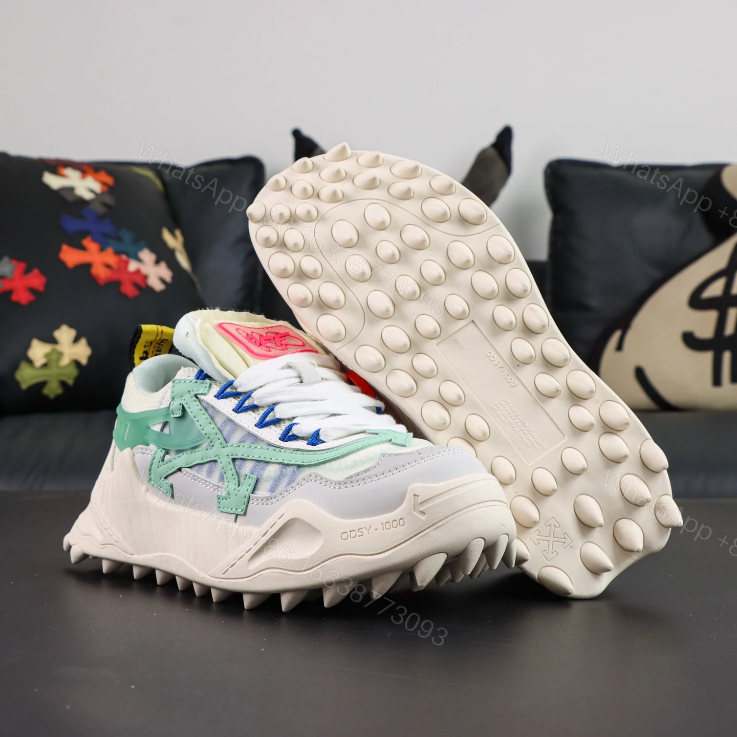 View 3 of Off White ODSY 1000 White Green
