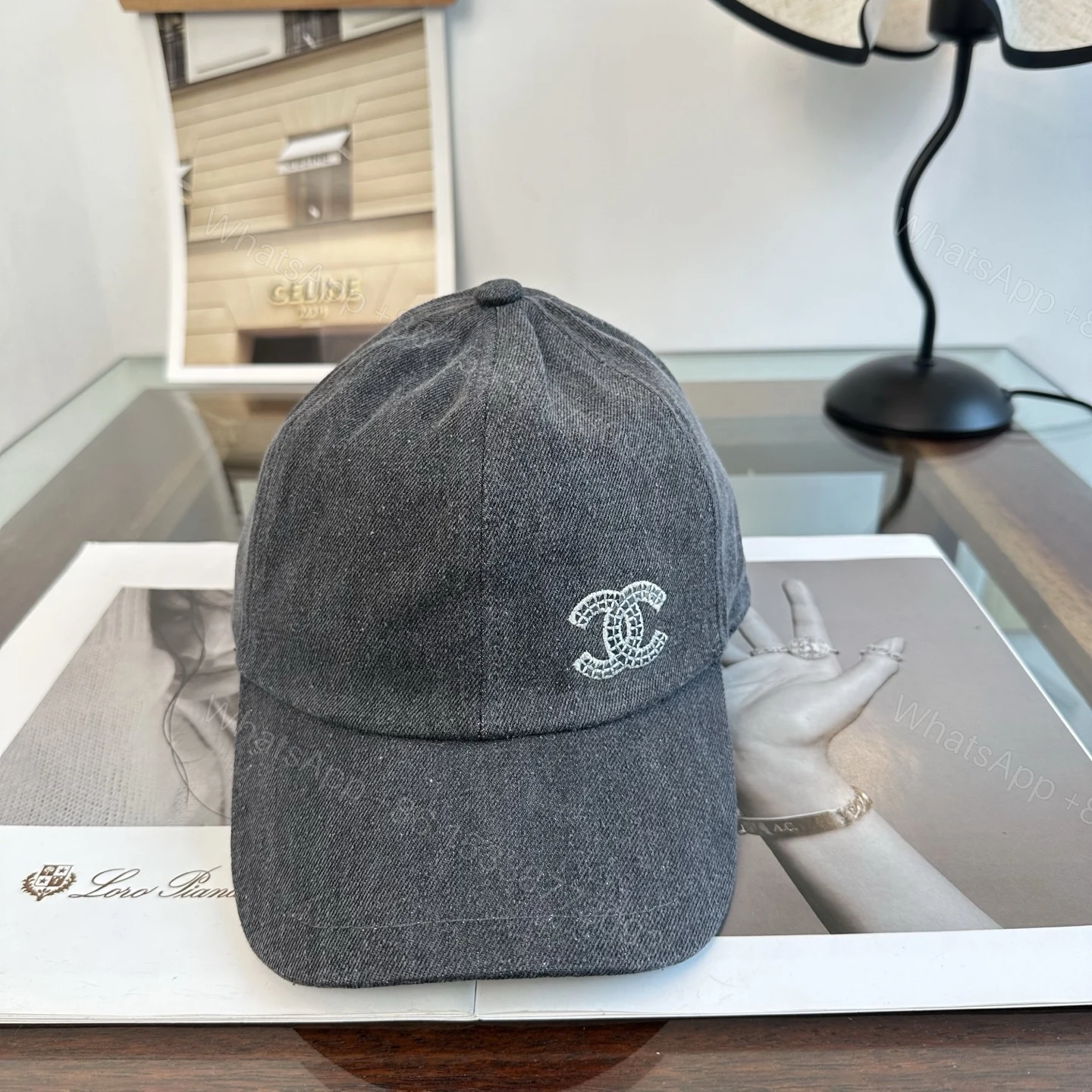Chanel高仿牛仔棒球帽男女款刺繡Logo復古風休閒百搭款 — view 1