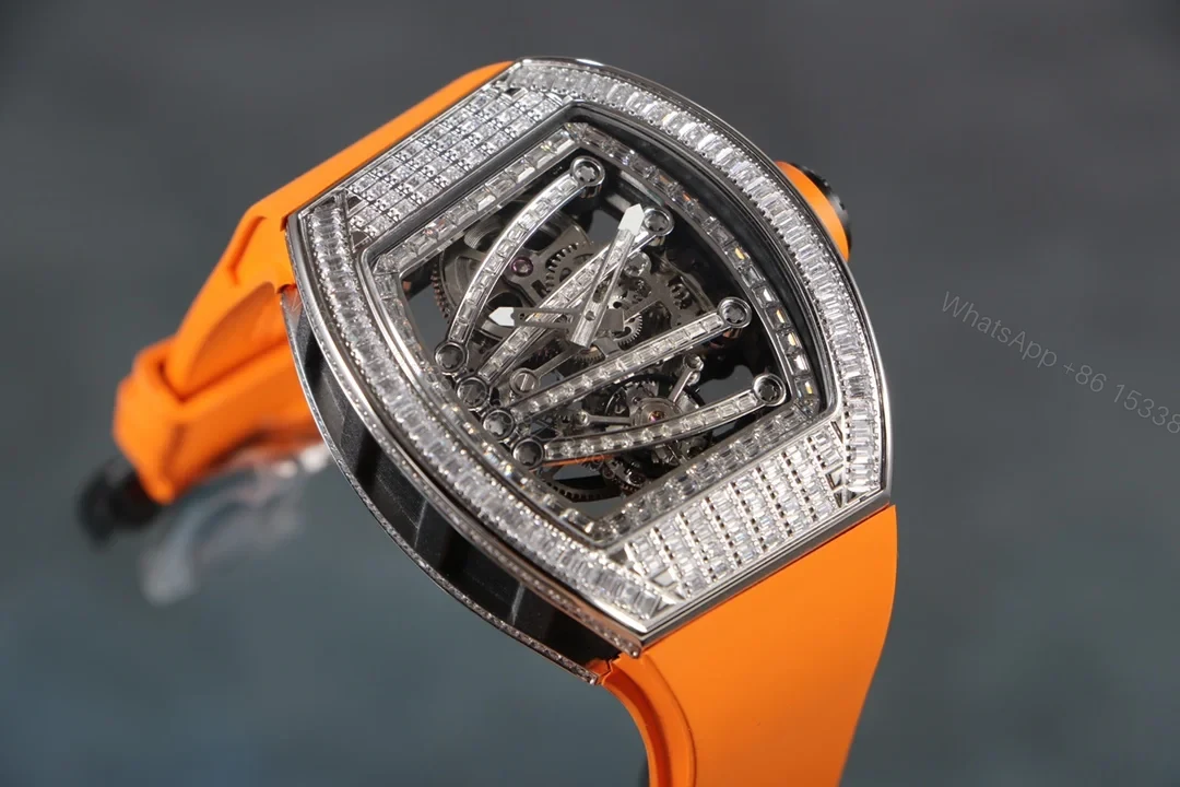 View 3 of Richard Mille RM59-01 T-Diamond Lizard Tourbillon Carbon Fiber Orange Strap Edition RM59-01-T-DIAMOND-LIZARD-TOURBILLON