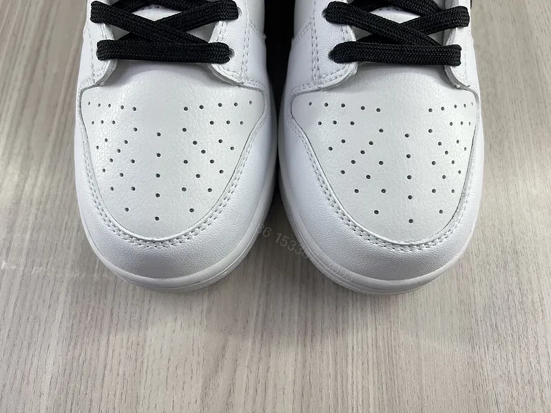 View 3 of White-Black Premium Low-Top Sneaker: Everyday Luxury