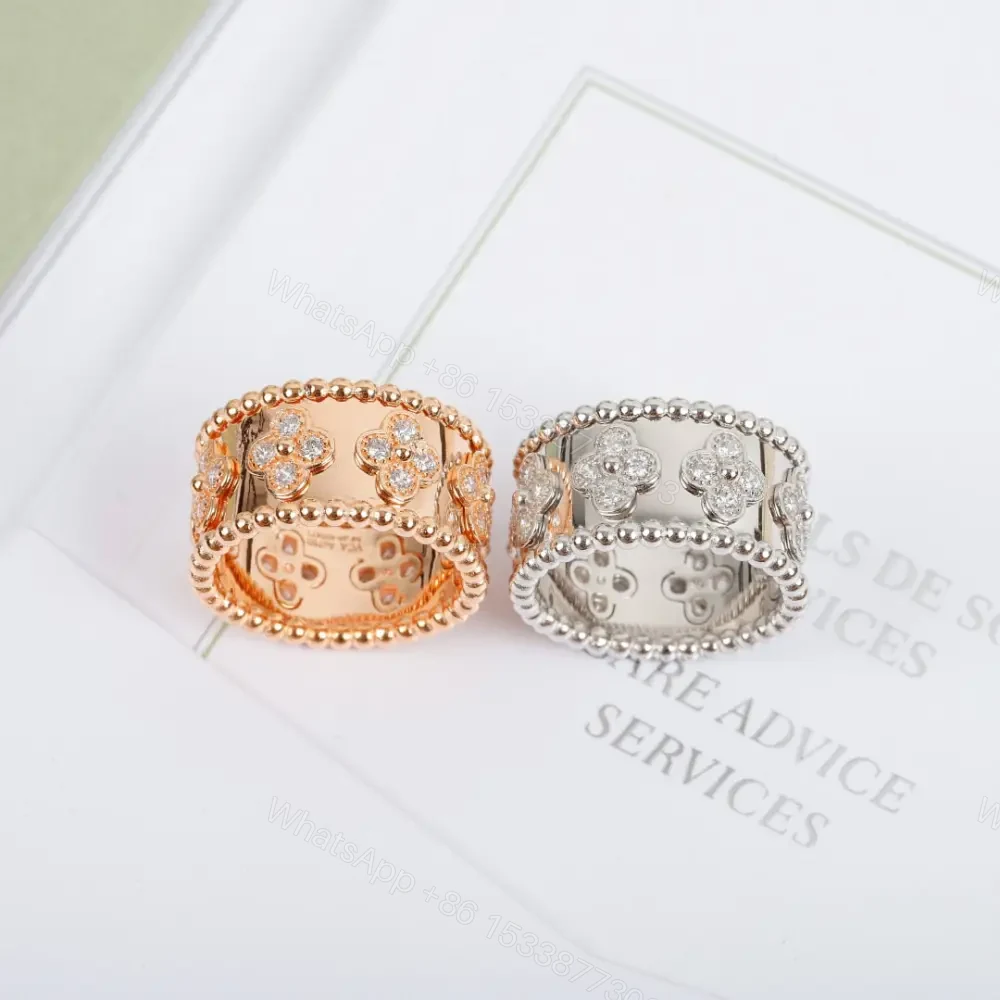 View 4 of 高仿首飾VanCleef&Arpels*RO9LN00鑲鑽萬花筒戒指玫瑰金中號
