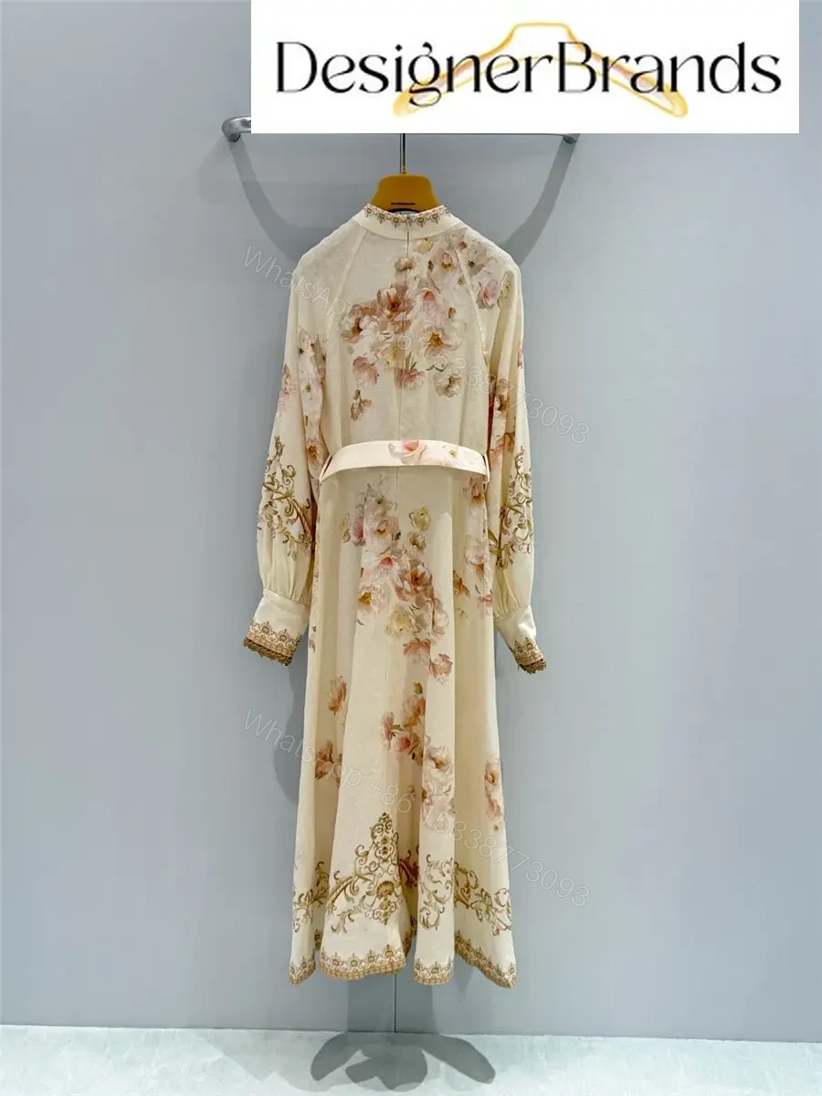 View 6 of Zimmermann Hypnotic Buttoned Midi Dress