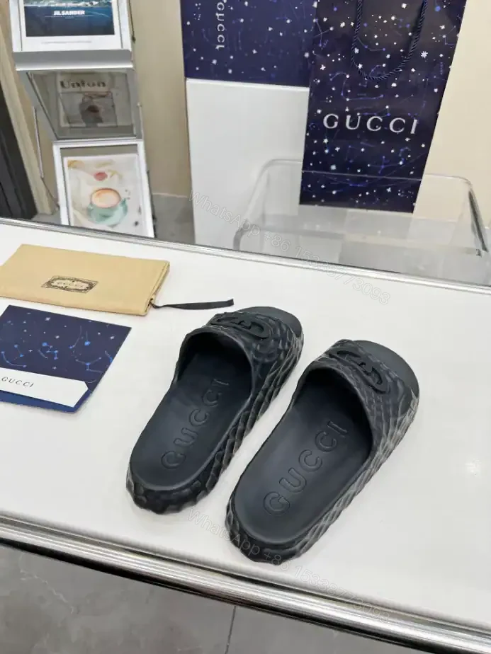 View 3 of GUCCI MEN’S INTERLOCKING G SLIDE SANDAL – SDG022