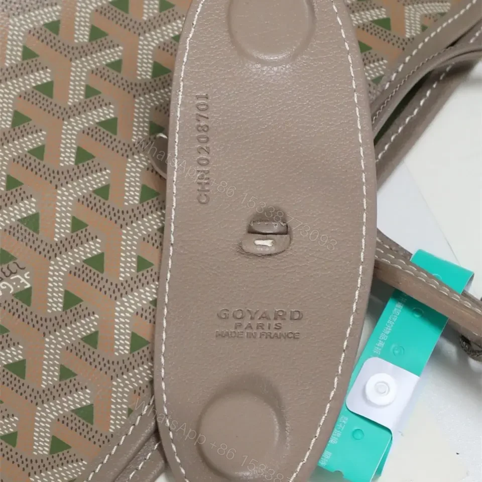 View 18 of 高仿Goyard*STLOUIP10滿印Tote手提袋咖綠免檢版小號