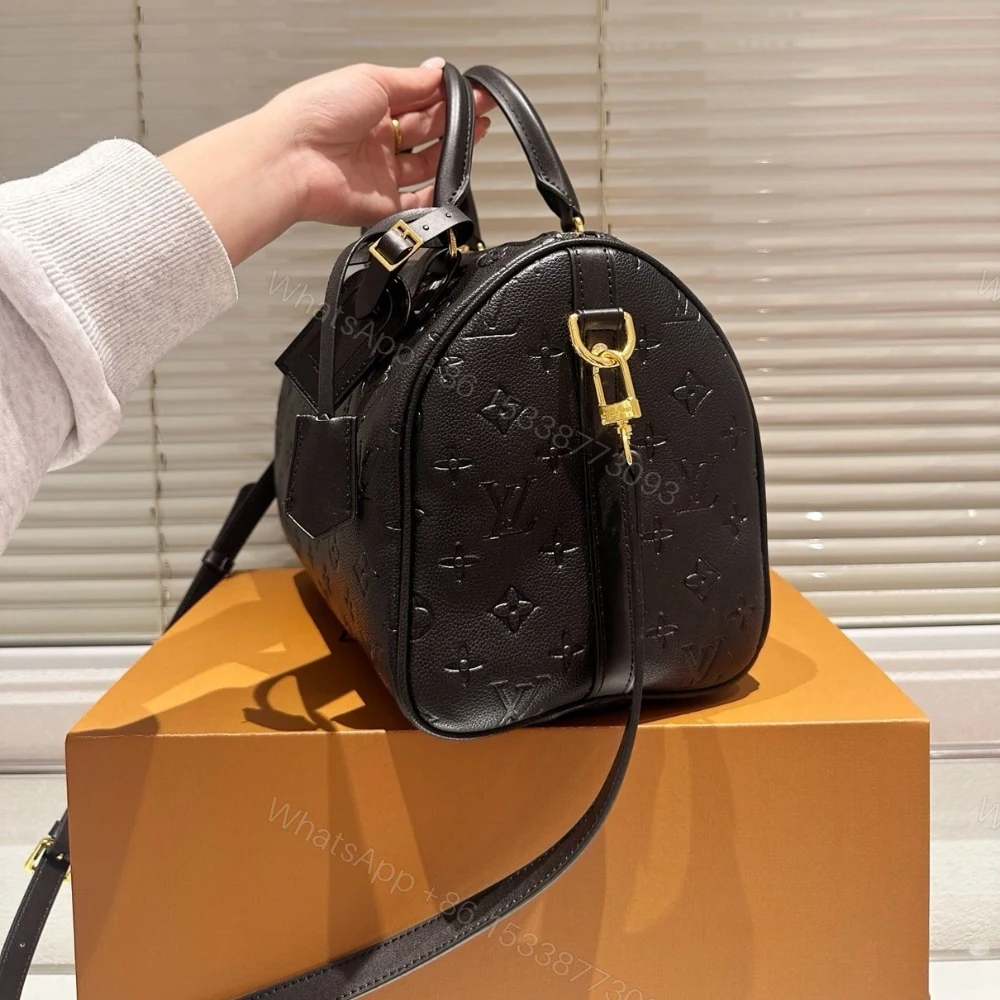 View 6 of Louis Vuitton Speedy Soft Bag Monogram Black 30Cm