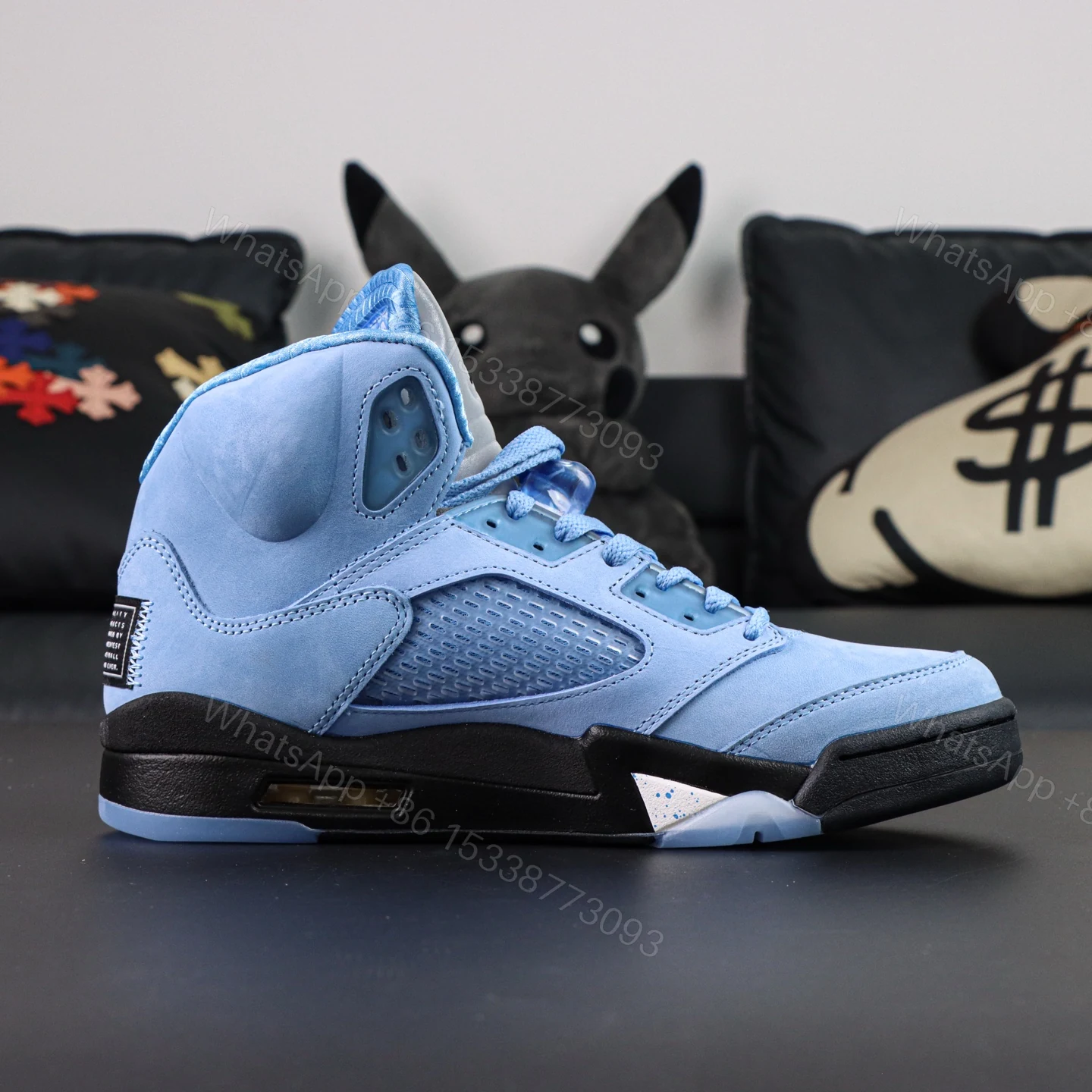 View 2 of Air Jordan 5 Retro UNC University Blue Reps