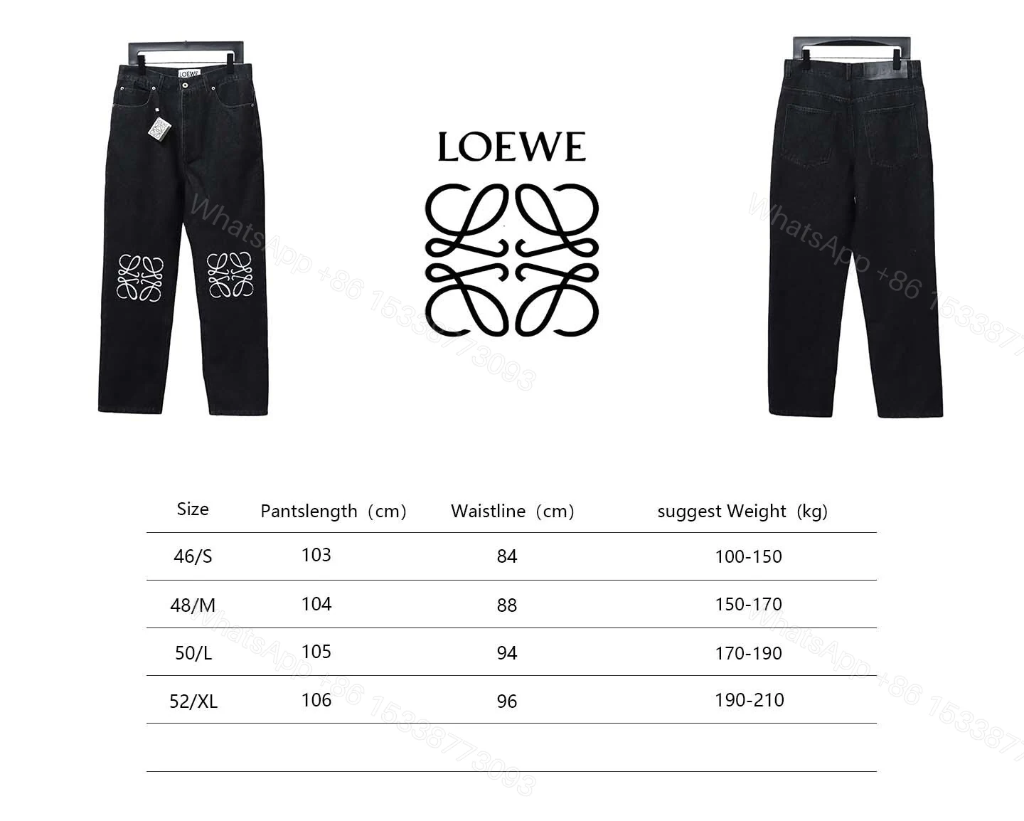 View 9 of Loewe Printed Black Jeans