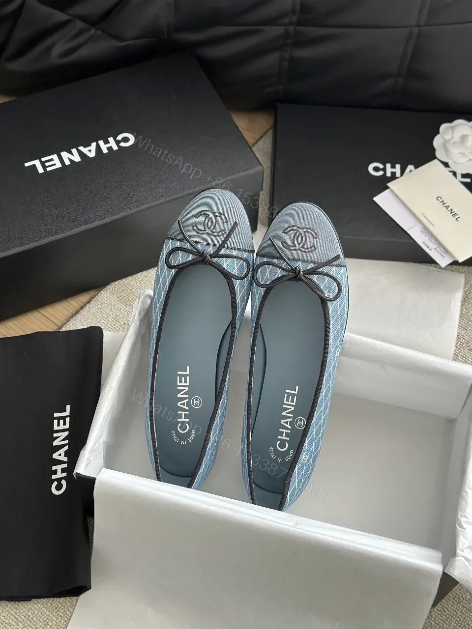 View 6 of Denim Ballet Flats: Subtle Spark, All-Day Grace - Flat Shoes