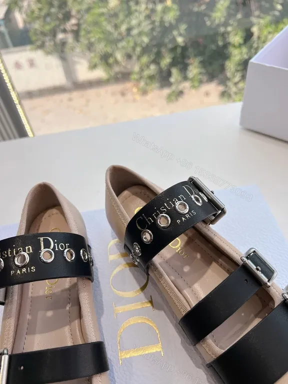 View 5 of Structured Leather Sandals â€” Dior Straps, Signature Hardware, Luxe Comfort