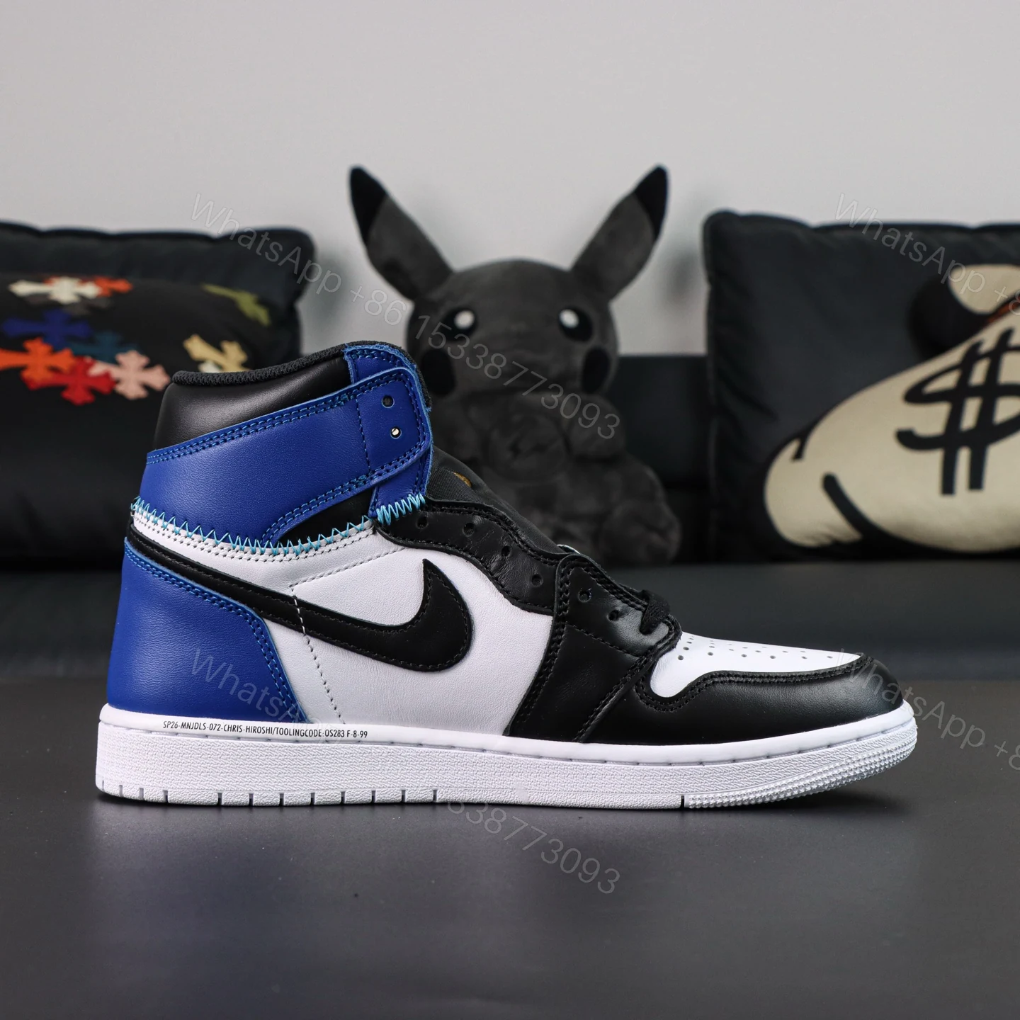 View 2 of Union LA x Fragment Design x Jordan 1 High Reps