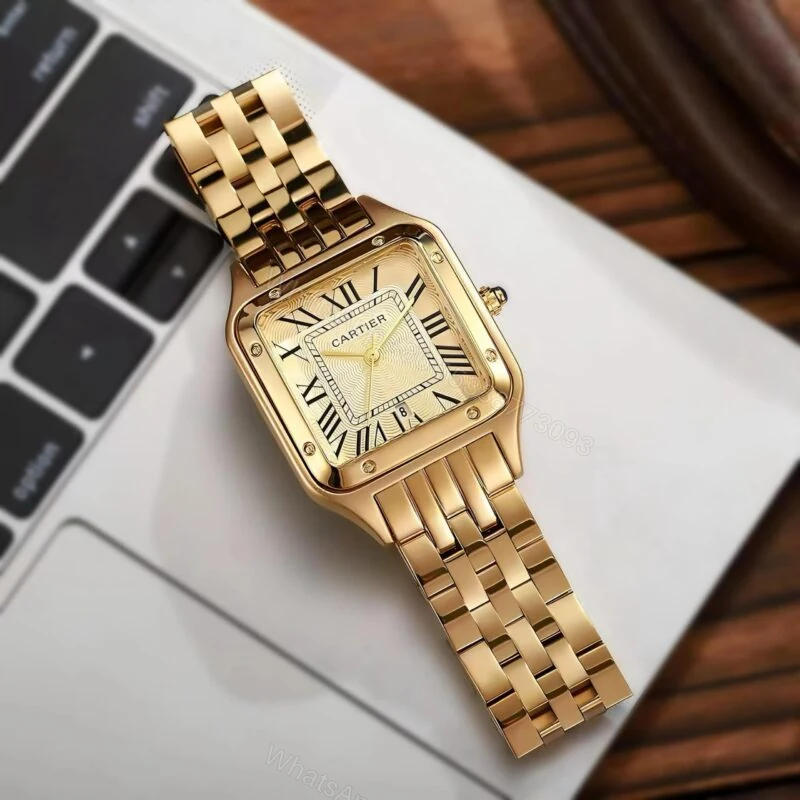 Cartier Panthere De 43Mm Gold Dial Quartz Watch — view 1