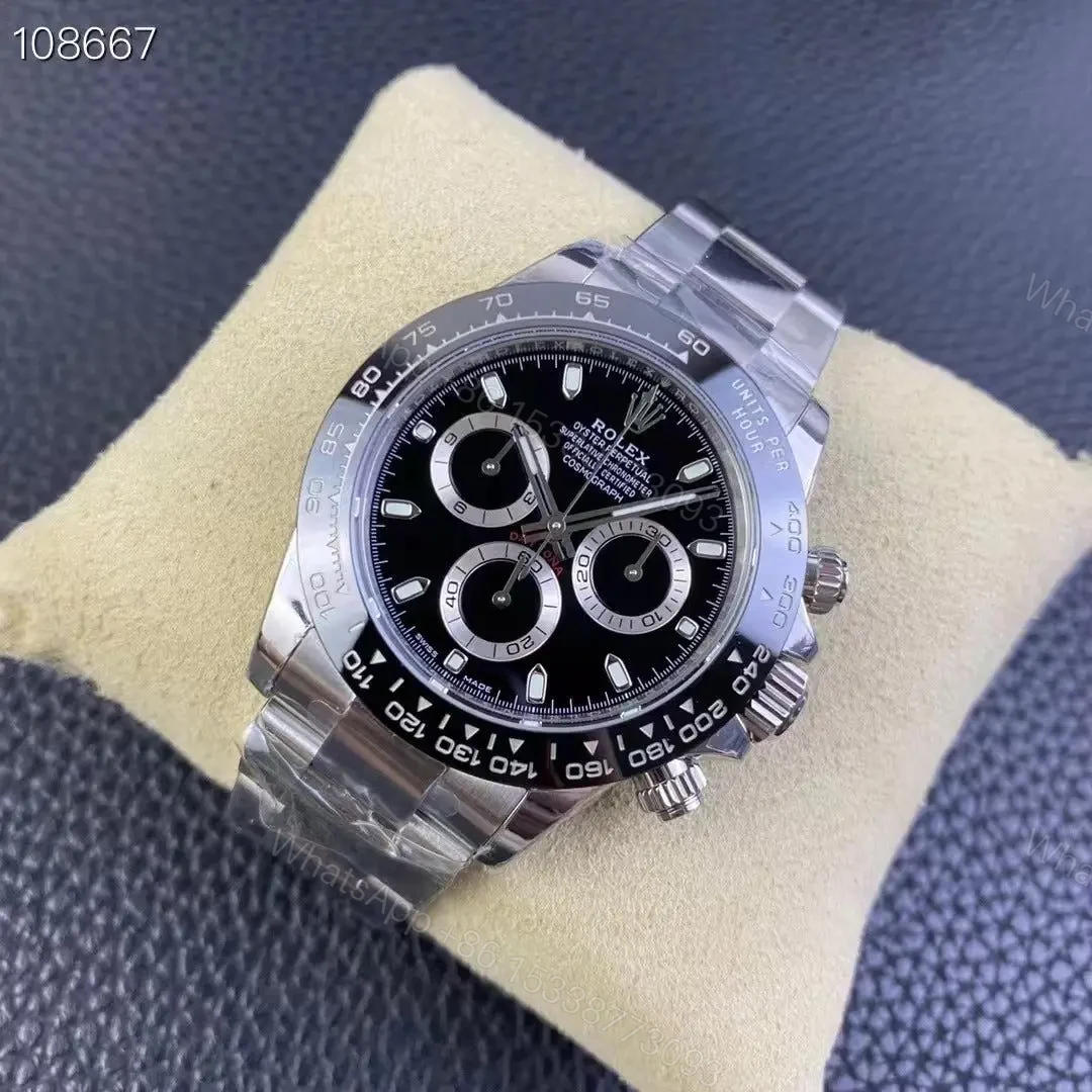 View 2 of Replica Rolex Daytona 116500LN Silver Black