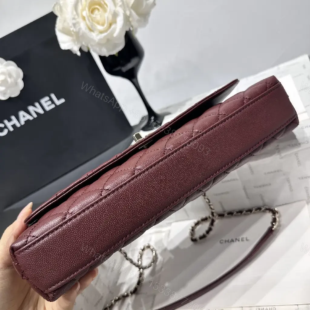 View 7 of Burgundy Quilted Leather Bag – Classic Chic, Everyday Luxury